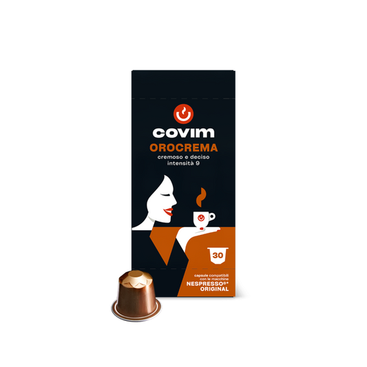 Covim OroCrema compatible with Nespresso x 30 caps ALUMINIUM