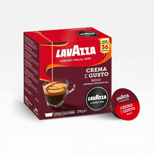 Lavazza A Modo Mio Crema e Gusto Ricco Coffee Capsules